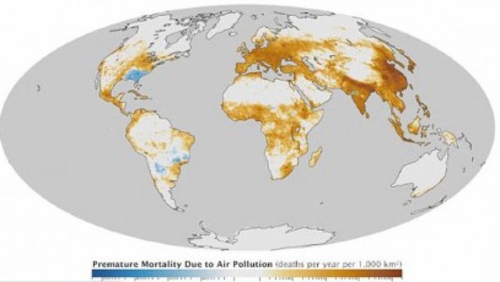 România, pe harta ţărilor unde rişti să mori de la poluare